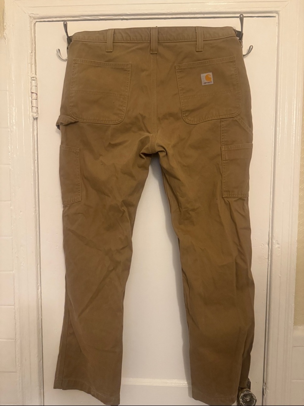 Carhartt Tan Carpenter Pants Size 36x32 - Picture 2 of 2